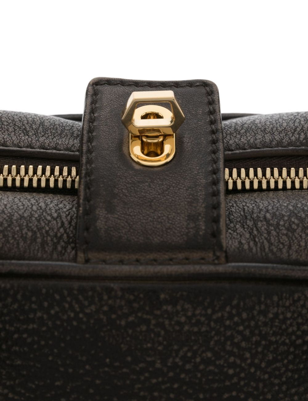Borsa a mano con chiusura con zip in marrone Golden goose - donna 