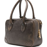 Borsa a mano con chiusura con zip in marrone Golden goose - donna 