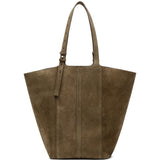 Borsa TOTE shopping 24.7 in pelle scamosciata marrone - Golden Goose - donna 
