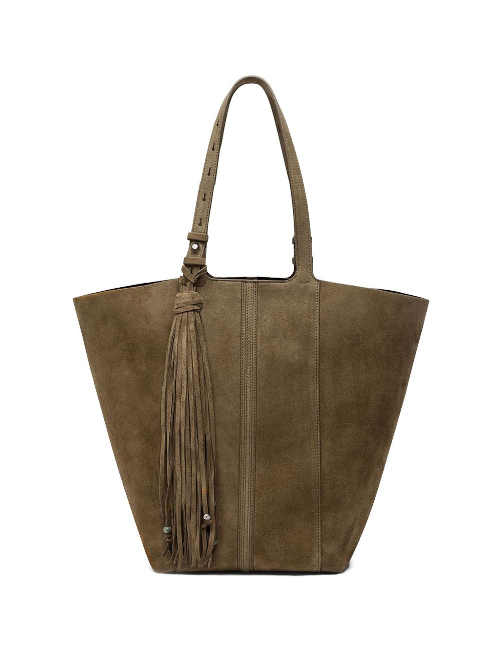 Borsa TOTE shopping 24.7 in pelle scamosciata marrone - Golden Goose - donna 