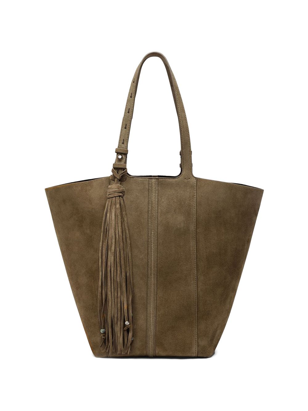 Borsa TOTE shopping 24.7 in pelle scamosciata marrone - Golden Goose - donna 