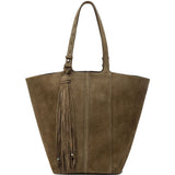 Borsa TOTE shopping 24.7 in pelle scamosciata marrone - Golden Goose - donna 