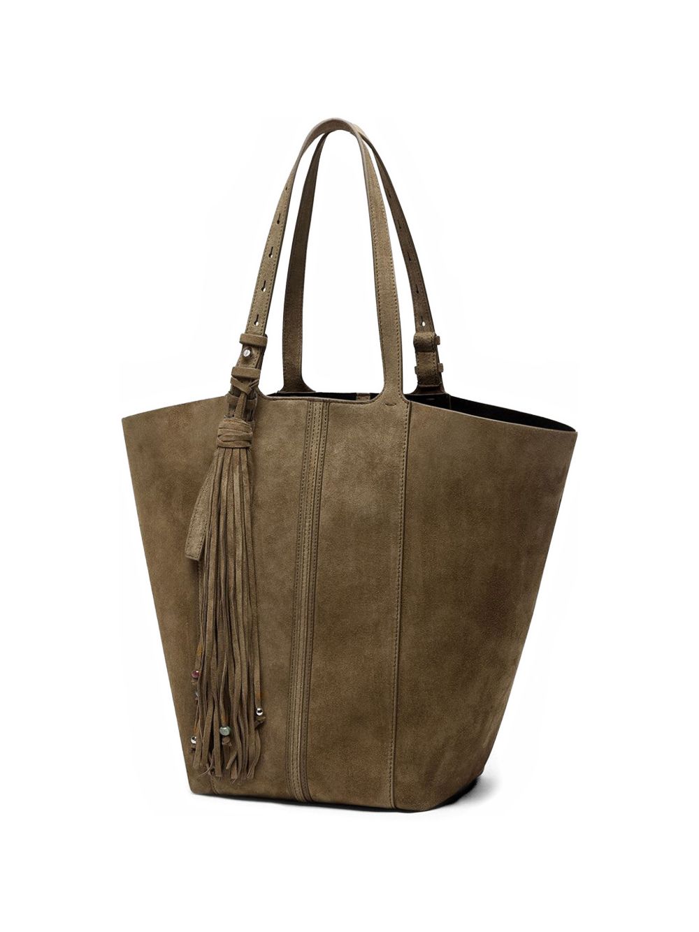 Borsa TOTE shopping 24.7 in pelle scamosciata marrone - Golden Goose - donna 