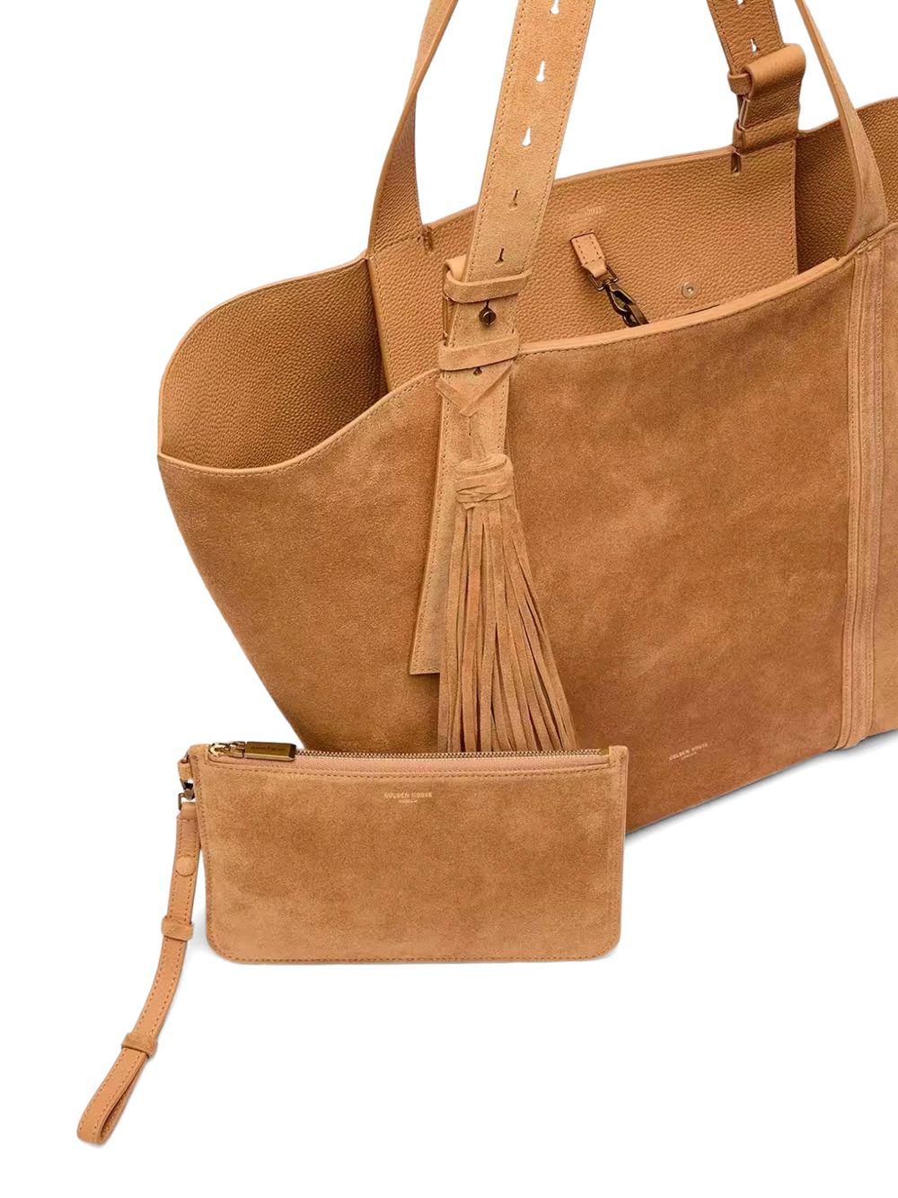 Borsa TOTE shopping 24.7 in pelle scamosciata beige Golden Goose - donna 