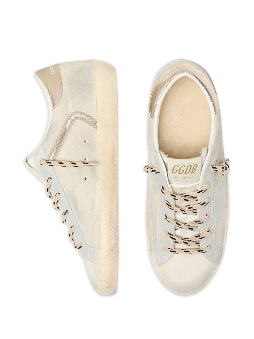 Sneakers Superstar in pelle in avorio Golden goose - donna 