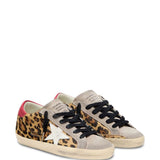 Sneakers Super-Star leopardate in marrone Golden goose - donna 