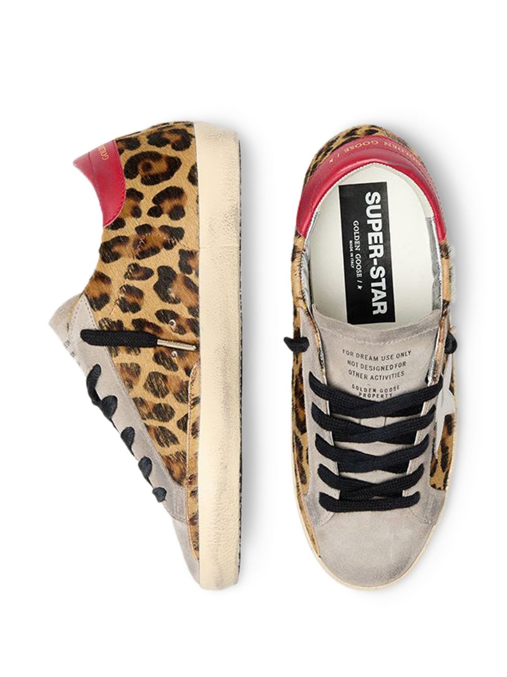 Sneakers Super-Star leopardate in marrone Golden goose - donna 
