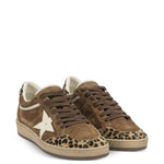 Sneakers Ball Star leopardate in marrone Golden goose - donna 