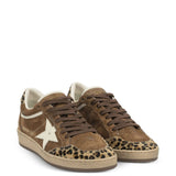 Sneakers Ball Star leopardate in marrone Golden goose - donna 