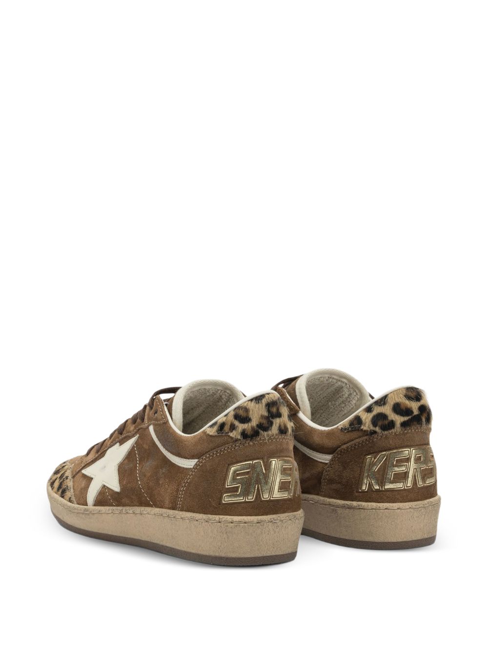 Sneakers Ball Star leopardate in marrone Golden goose - donna 