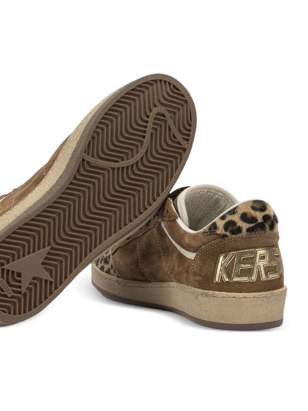 Sneakers Ball Star leopardate in marrone Golden goose - donna 