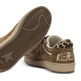 Sneakers Ball Star leopardate in marrone Golden goose - donna 