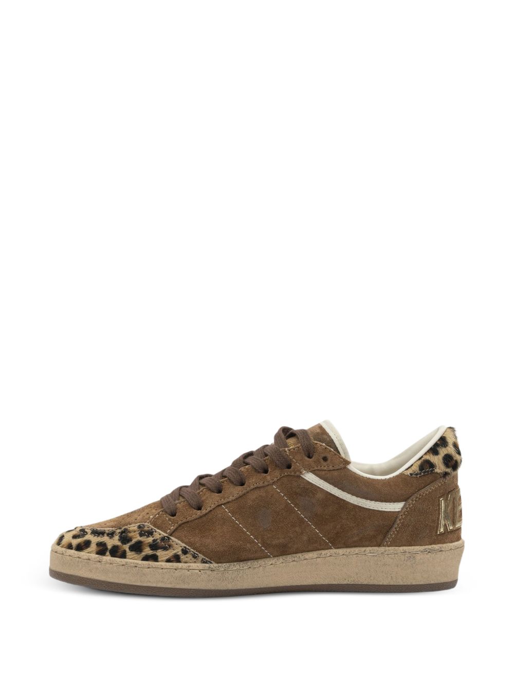 Sneakers Ball Star leopardate in marrone Golden goose - donna 