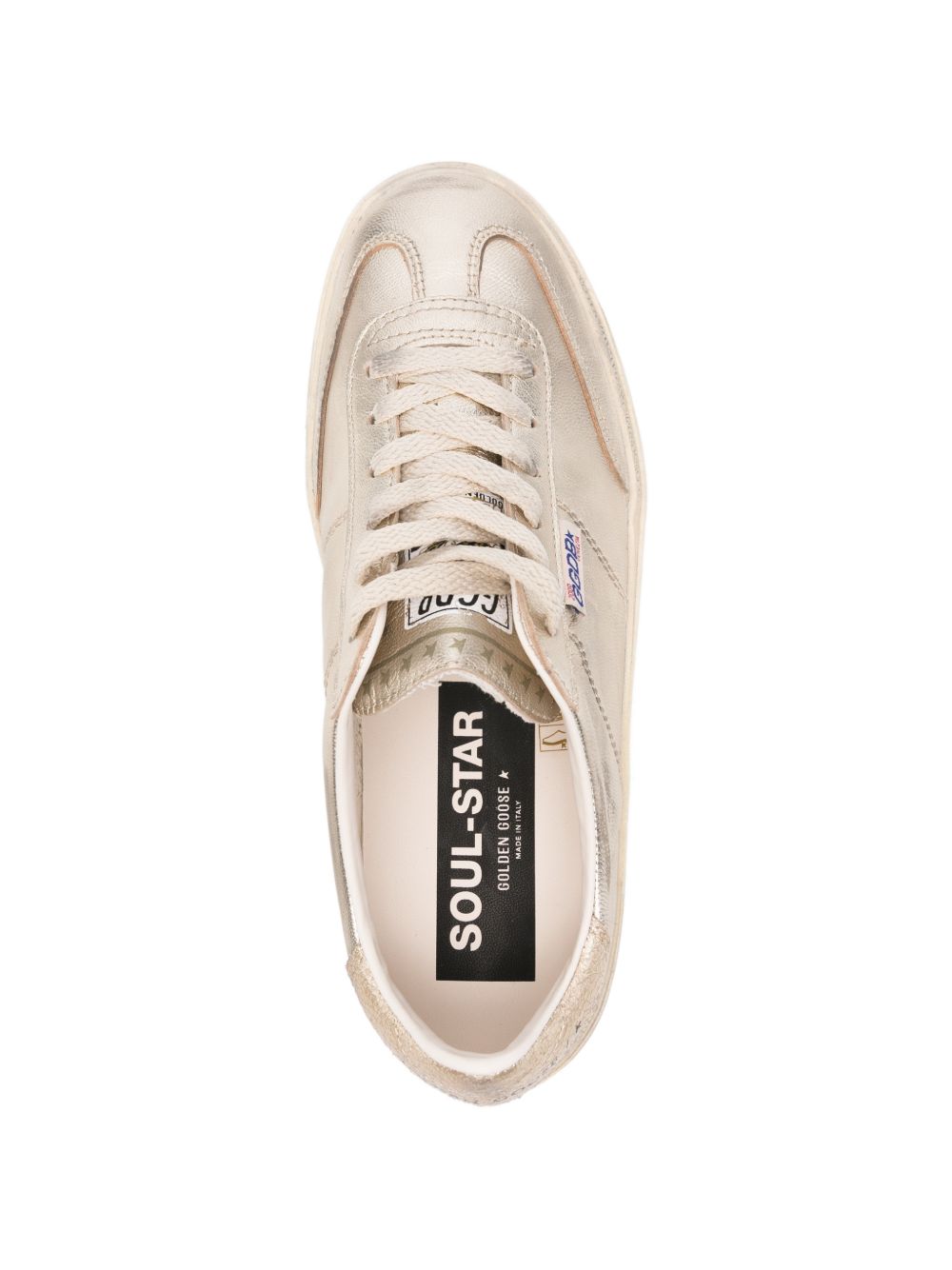 Sneakers soul star effetto metallizzato in oro Golden goose - donna 