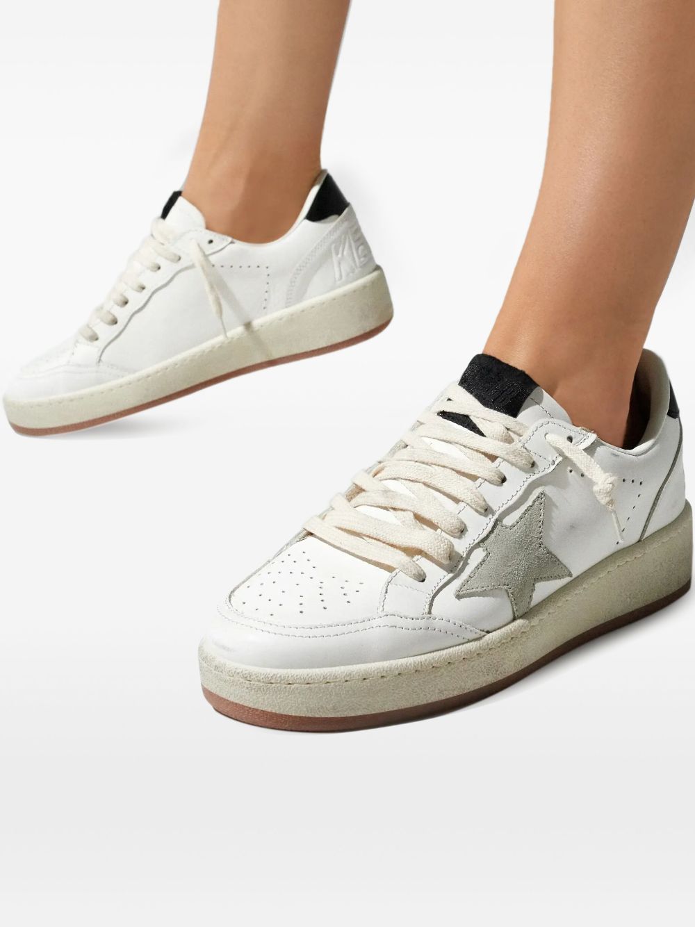 Sneakers Ball Star in bianco Golden goose - donna 
