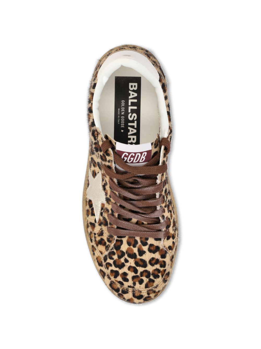 Sneakers con stampa in marrone Golden goose - donna 