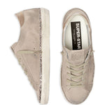 Sneakers Super-Star con glitter in beige Golden goose - donna 