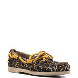 Mocassini cruise con stampa leopardata in marrone Golden goose - donna 