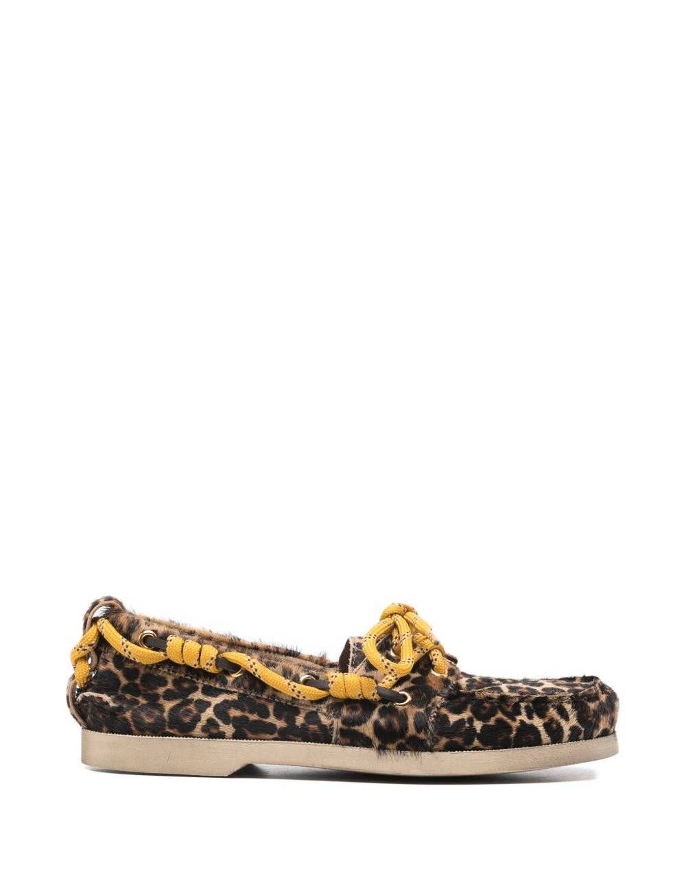Mocassini cruise con stampa leopardata in marrone Golden goose - donna 