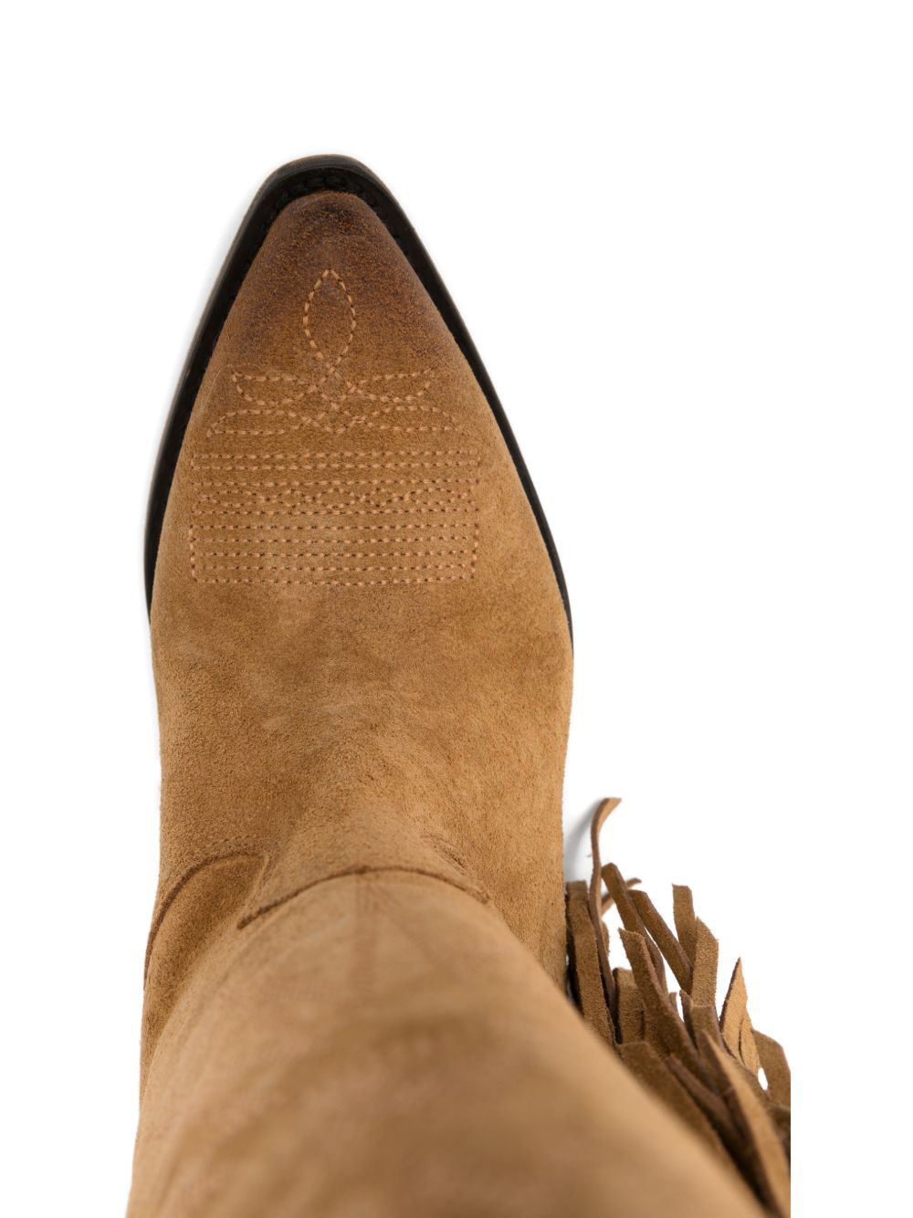 Stivali ricamati con frange in marrone Golden goose - donna 