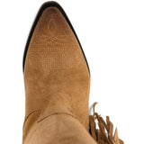 Stivali ricamati con frange in marrone Golden goose - donna 