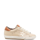Sneakers super-star con stampa animalier in beige Golden goose - donna 