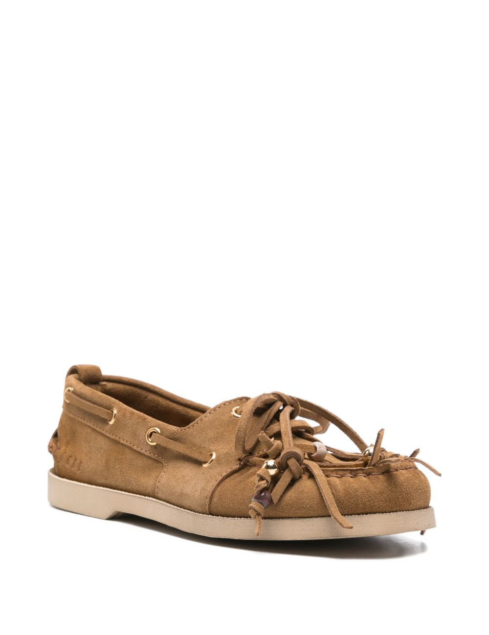Mocassini cruise con dettaglio a nappa in marrone Golden goose - donna 