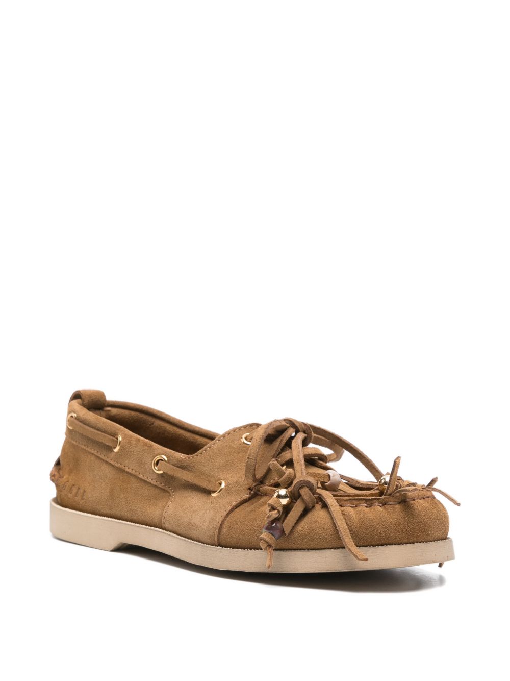 Mocassini cruise con dettaglio a nappa in marrone Golden goose - donna 