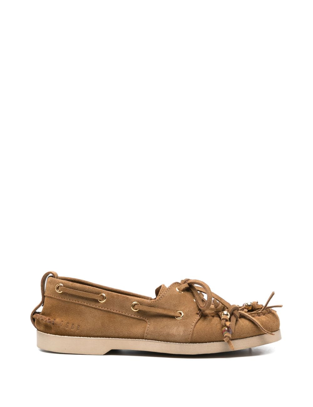 Mocassini cruise con dettaglio a nappa in marrone Golden goose - donna 