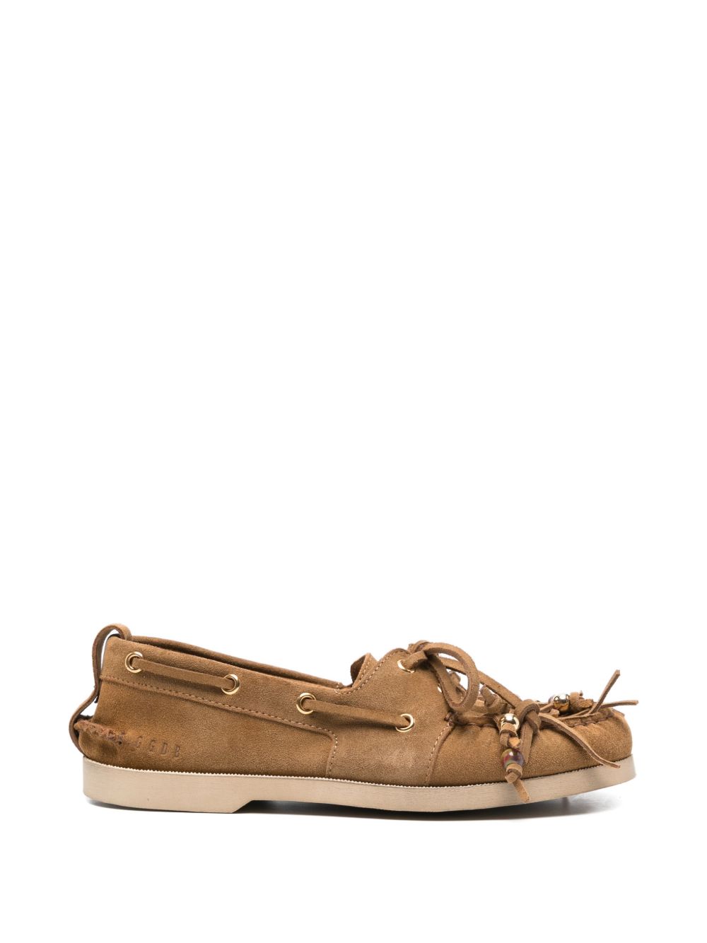 Mocassini cruise con dettaglio a nappa in marrone Golden goose - donna 