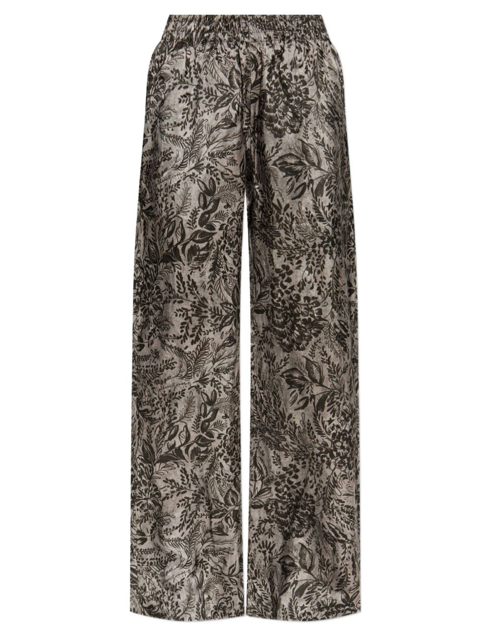 Pantaloni dritti con vita elasticizzata in grigio Golden goose - donna 