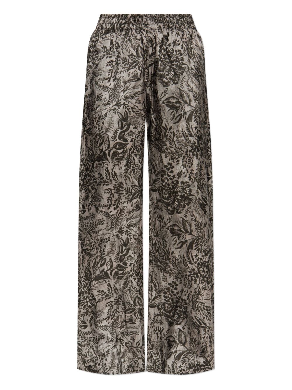 Pantaloni dritti con vita elasticizzata in grigio Golden goose - donna 