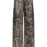 Pantaloni dritti con vita elasticizzata in grigio Golden goose - donna 