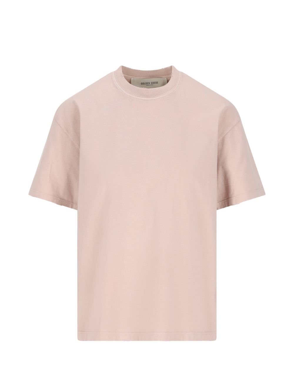 T-shirt con applicazione in beige Golden goose - donna 