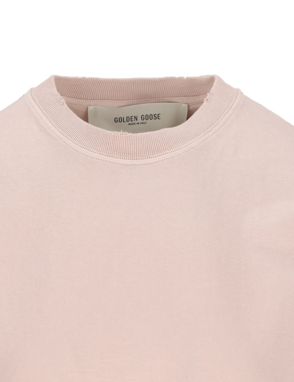 T-shirt con applicazione in beige Golden goose - donna 