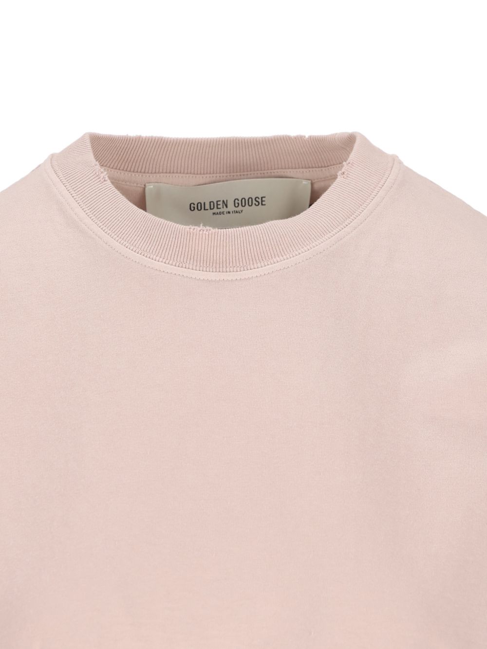 T-shirt con applicazione in beige Golden goose - donna 