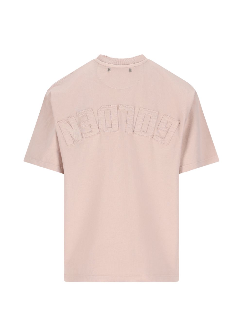 T-shirt con applicazione in beige Golden goose - donna 