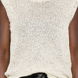 Top Melyssa con paillettes in bianco Golden goose - donna 