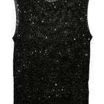 Top in maglia Melyssa con paillettes in nero Golden Goose - donna 
