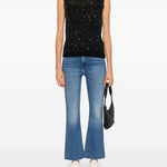 Top in maglia Melyssa con paillettes in nero Golden Goose - donna 