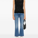 Top in maglia Melyssa con paillettes in nero Golden Goose - donna 