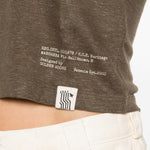 Canotta mara con stampa in verde Golden goose - unisex 