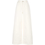 Jeans a gamba ampia in bianco Golden goose - donna 