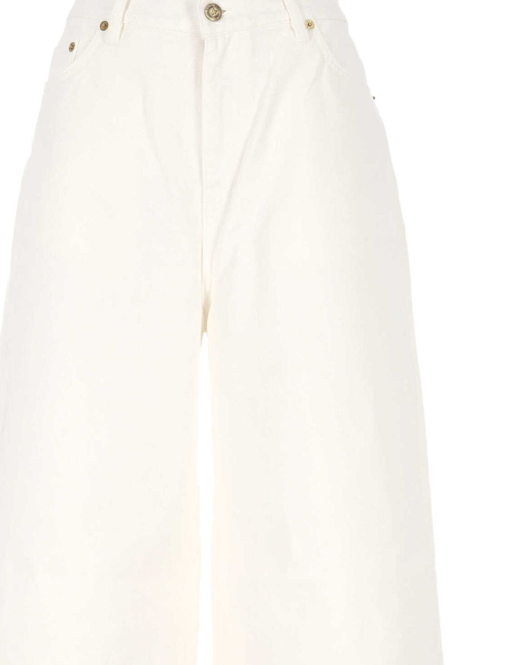 Jeans a gamba ampia in bianco Golden goose - donna 