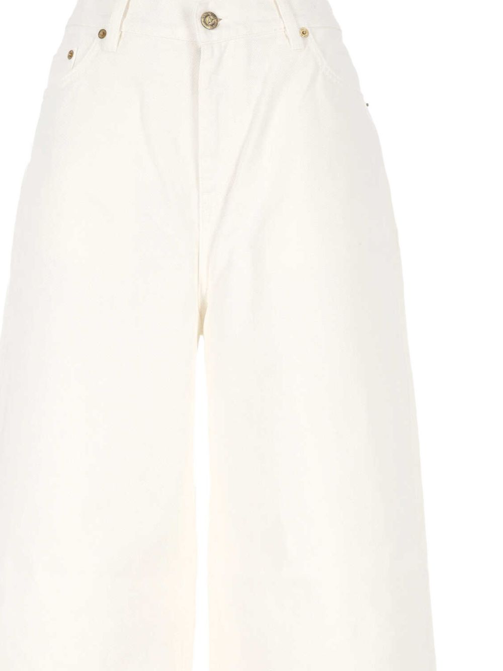 Jeans a gamba ampia in bianco Golden goose - donna 
