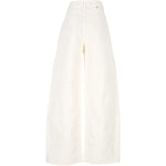 Jeans a gamba ampia in bianco Golden goose - donna 