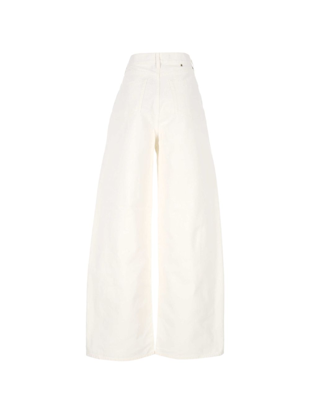 Jeans a gamba ampia in bianco Golden goose - donna 