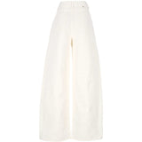 Jeans a gamba ampia in bianco Golden goose - donna 