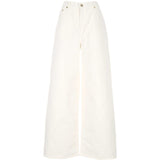 Jeans a gamba ampia in bianco Golden goose - donna 