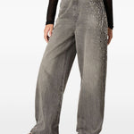 Jeans Melody con borchie in grigio Golden goose - donna 